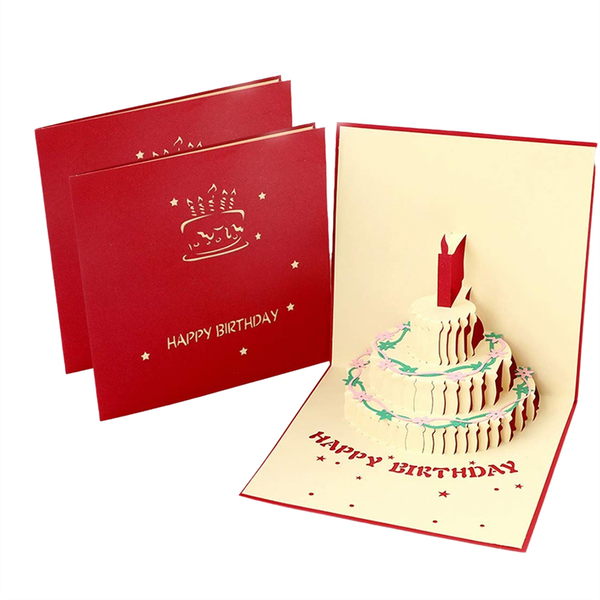 Birthday Cards 3D Happy Birthday Cake Cards Handmade Cards