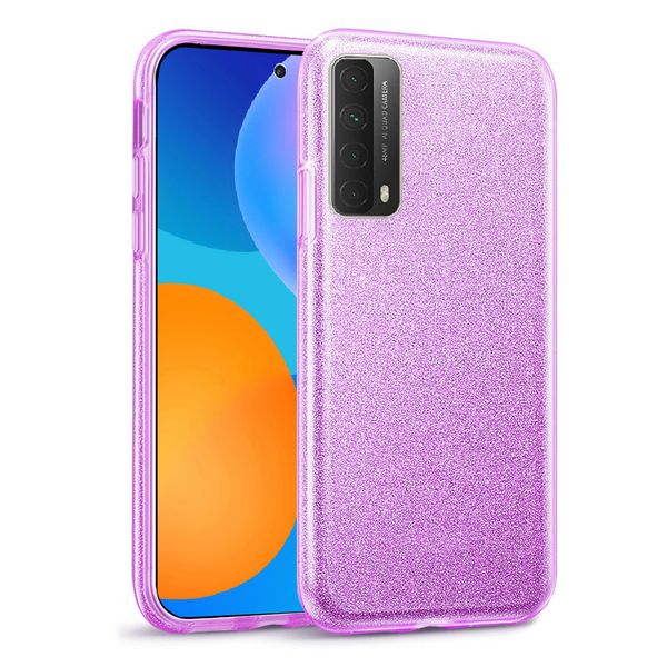 Tekron Glitter Sparkle Protective Case for Huawei P Smart (2021) - Purple