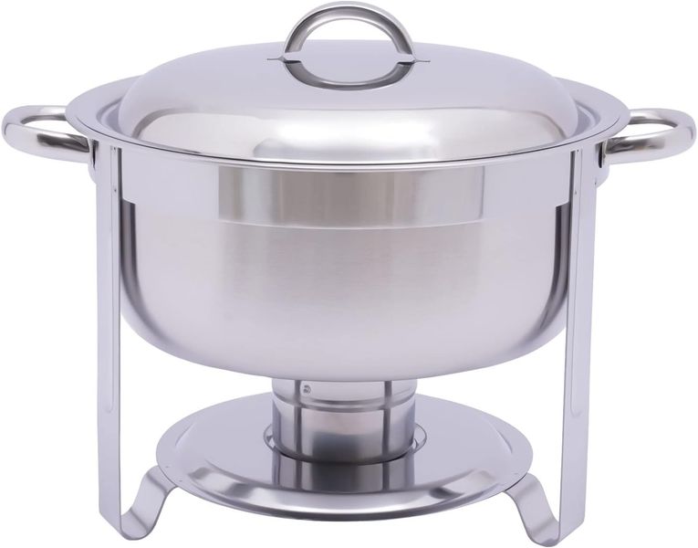 Chafing Dish S/Steel-Polished Round - 3.7LT