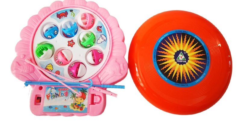 Frisbee &amp; Gone Fishing Playset for Kids