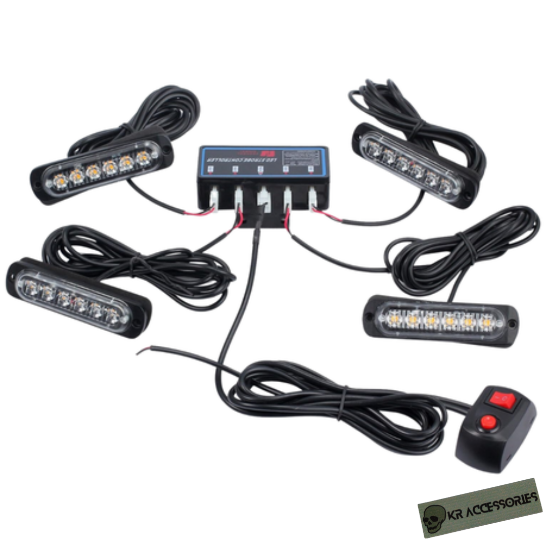 Automotive Flashing Strobe LED Warning Light Set (4Lights) Shop