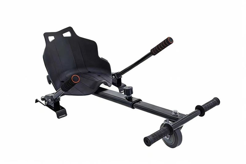 Hoverboard Kart Seat Attachment Adjustable Frame Handlebar Control for Kids