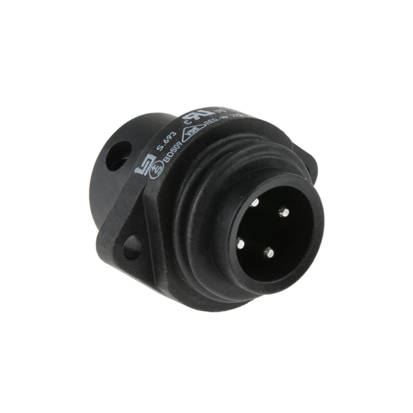09-4223-00-04 Rd24 Male Panel Plug, 3+PE, 16A 400V, Screw Terminals