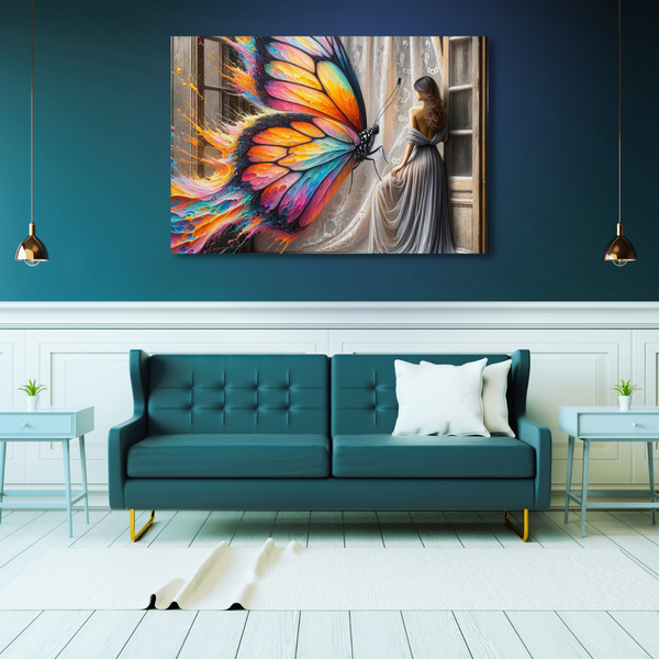 Canvas Wall Art Decor - Enchanted Butterfly Artwork