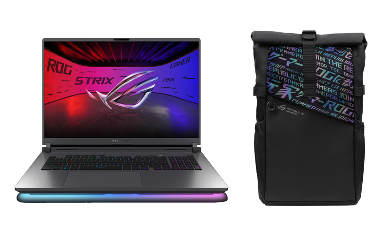 CS ROG STRIX SCAR 18 G815 Ultra 9 RTX 5080 16GB RAM/1TB SSD Laptop + CS Bag