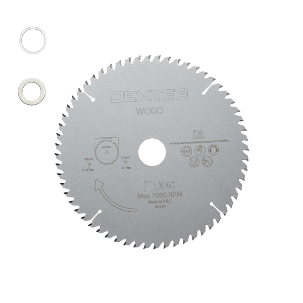 Dexter Circular Saw Blade To Cut Hard Wood Clean Cut 210mmx30mm
