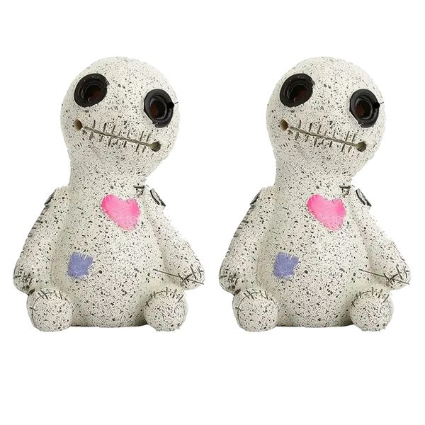 Decor Doll Resin Incense Holder Smoke Burner Fountain Set Of 2 -9.5cm