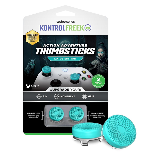 Xbox Series X/S and One Compatible FPS Vortex Thumbstick Grip, Sky Blue