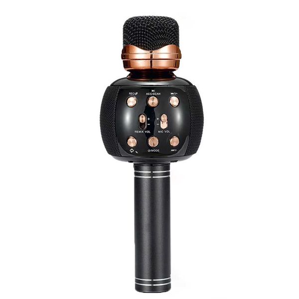 Wireless Portable Bluetooth Karaoke Microphone - Black