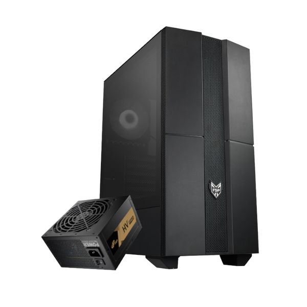 FSP Pro Chassis and PSU Combo Bundle - CMT271A Chassis | HV Pro 550W Non-Mod PSU