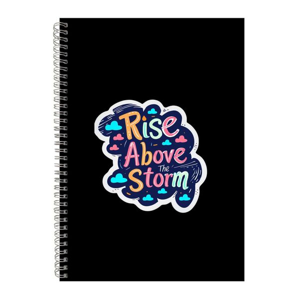 Rise A4 Notebook Spiral Lined Motivational Sayings Graphic Notepad Gift 185