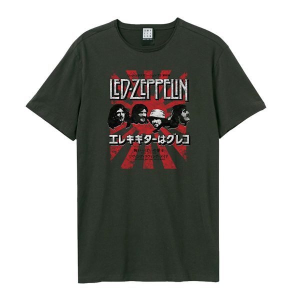 Led Zeppelin - Burst Amplified Vintage Charcoal T-Shirt