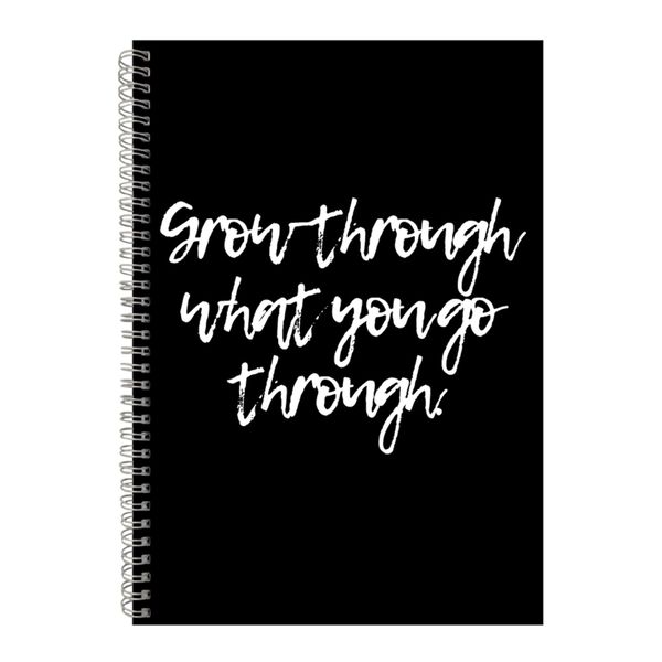 Grow A4 Notebook Spiral Lined Motivational Sayings Graphic Notepad Gift 224