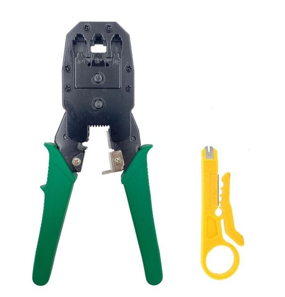 3 In 1 Modular Cable Crimping Tool For RJ45 RJ11 W/ Cable Cutter