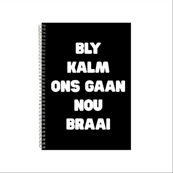 Braai Notebook Afrikaans Gift Idea A4 Notepad Pad 48