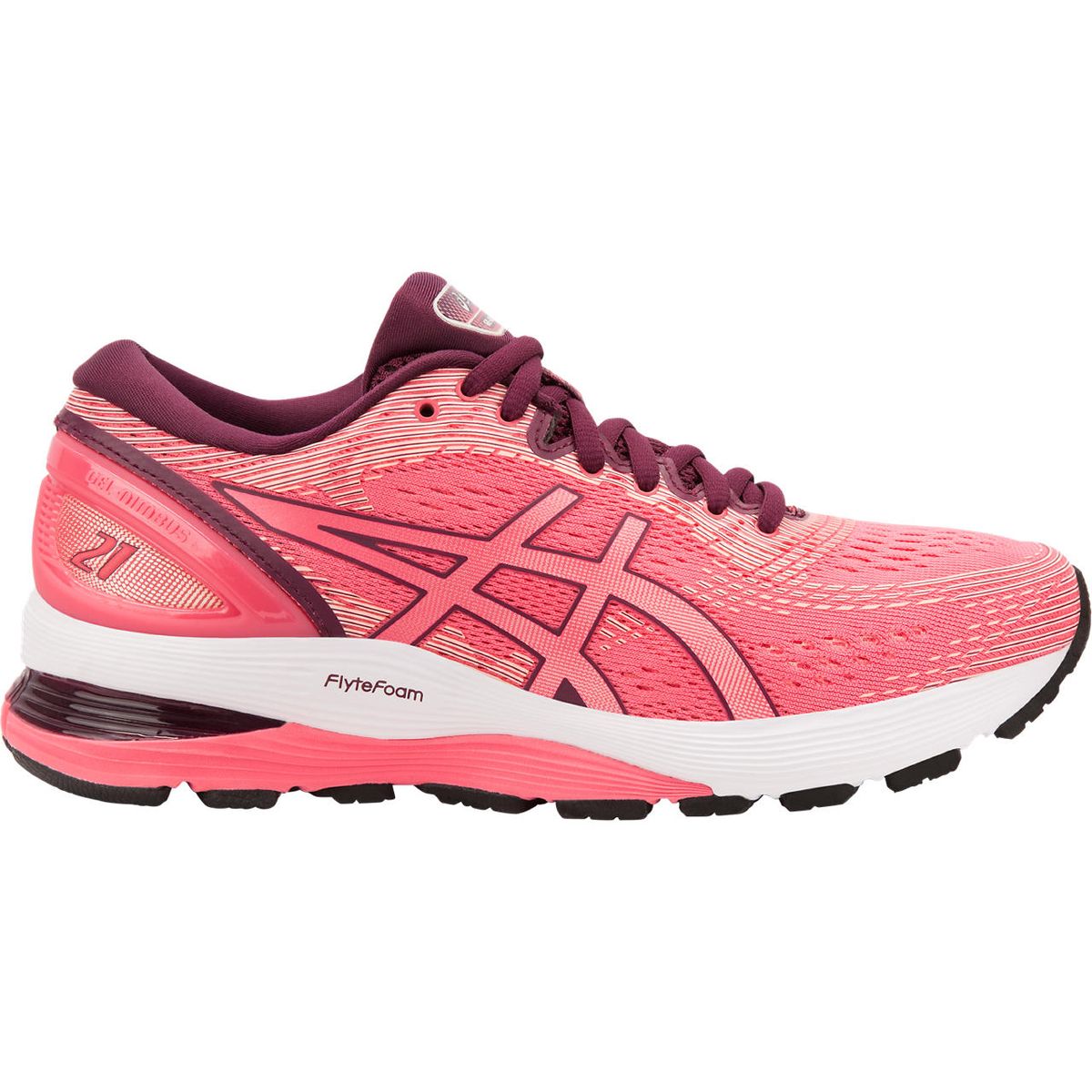 ASICS GEL-NIMBUS 21 Road Running Shoes - Pink | Shop Today. Get it ...