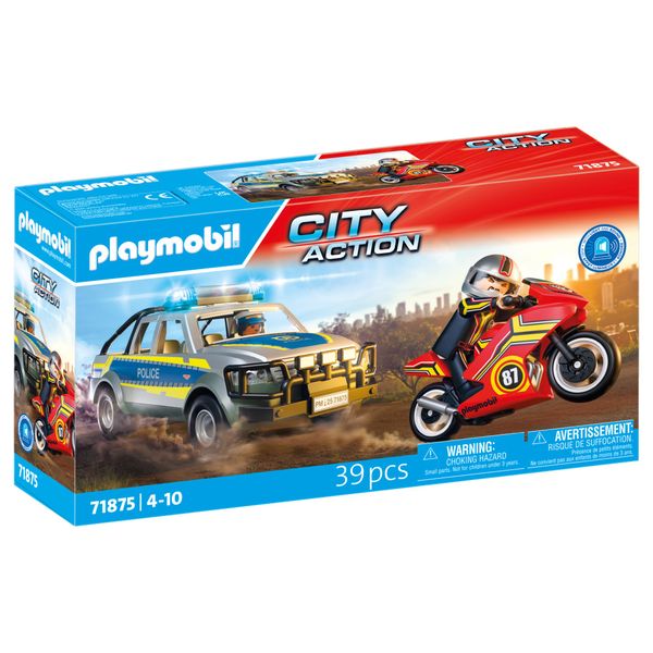 Playmobil City Action - Police Chase with Pick-Up Truck (39 Pieces)