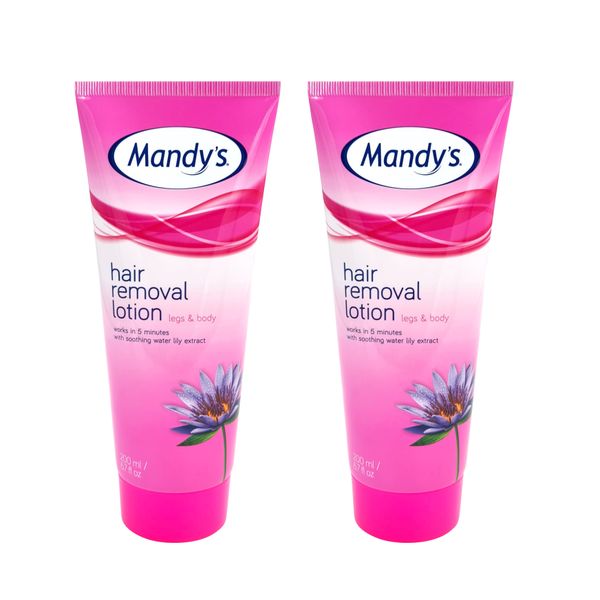 2 x 200 ml Mandy's Hair Removal Lotion