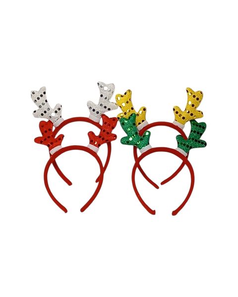 Ele Festive Christmas Assorted Head bands -Set of 4