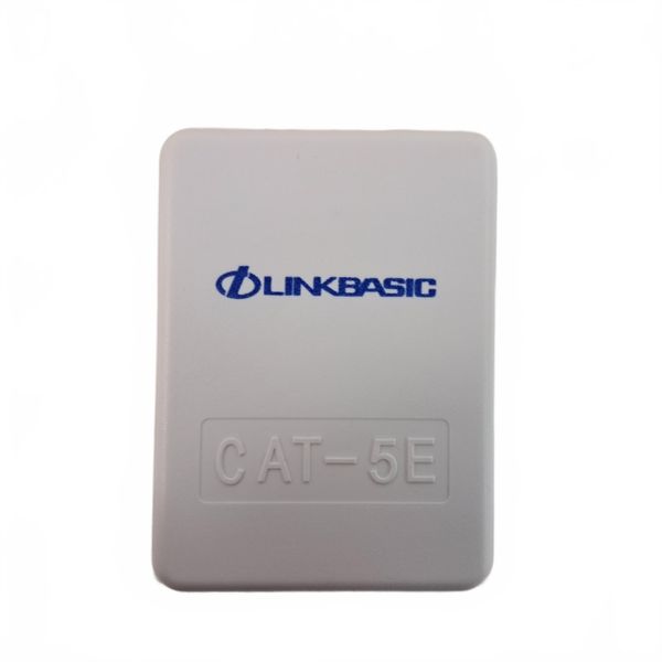 Linkbasic CAT5E RJ45 Wall Jack Surface Mount Box - Pack of 5
