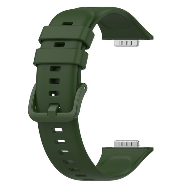 Silicone Strap Compatible with Huawei Fit 2-Army Green
