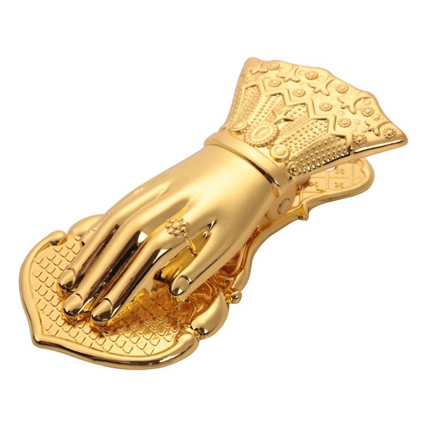 Paper Storage Clip Ins Wrought Gold Hand Shape Alloy Storage Clip