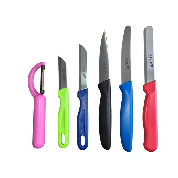 Solingen Starter Knife Set of 6 - Color Set 1