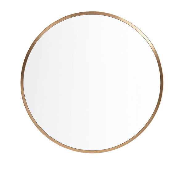 Gold Metal Round Mirror