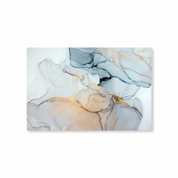 Canvas Wall Art - White/Gold - 150cm x 100cm