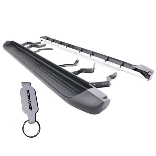 Side Steps Compatible with Toyota Fortuner (2016-2022) &amp; Motomarket keyring