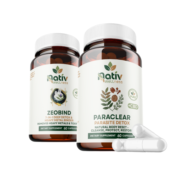 Nativ Wellness Parasite Cleanse &amp; Bind Bundle - 120 capsules