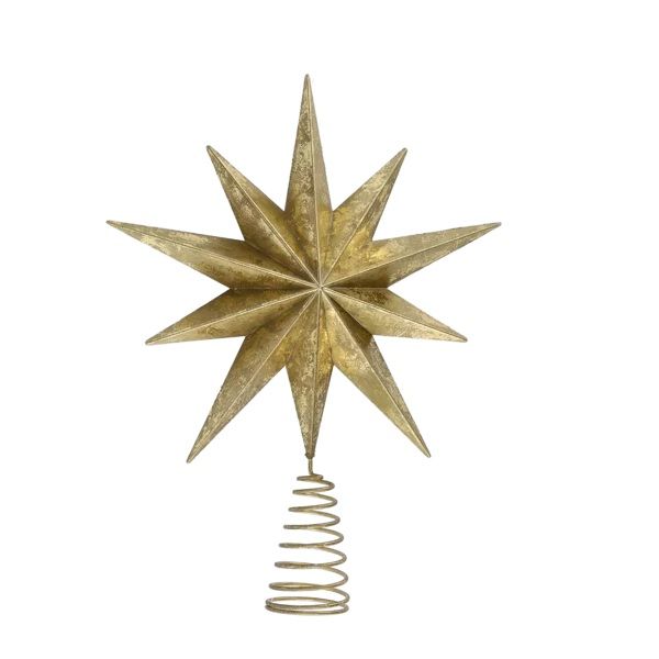 Elegant Gold Tree Top Decoration - 32cm