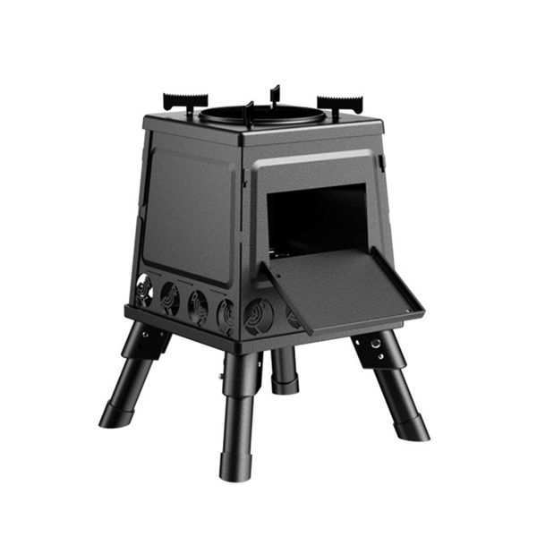 Portable Foldable Camping Equipment - Stainless Steel Water-Boiling Stove