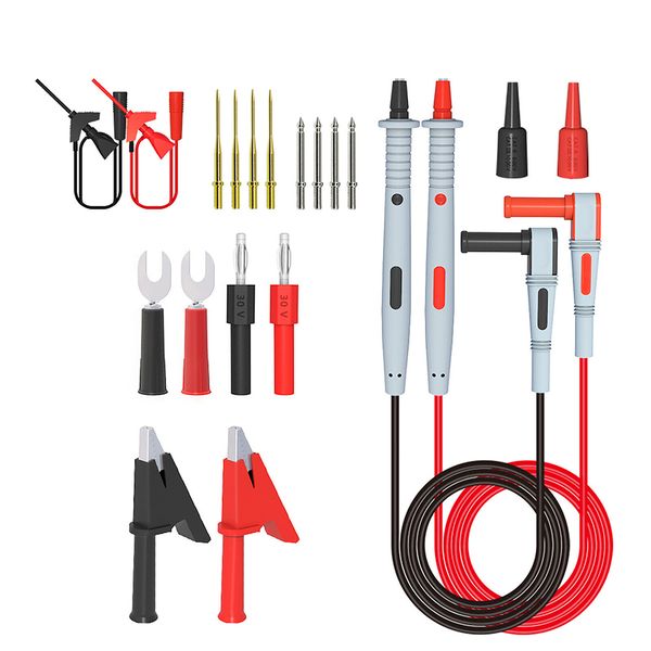 20 in 1 Universal Multimeter Test Lead Kit with Alligator Clip Banana Plug