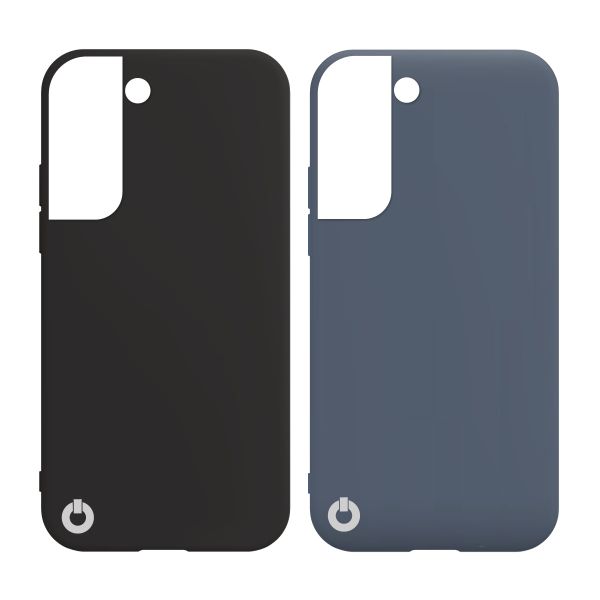 Toni Twin Silicone Case - Black/ Blue for Samsung Galaxy S22+ 5G