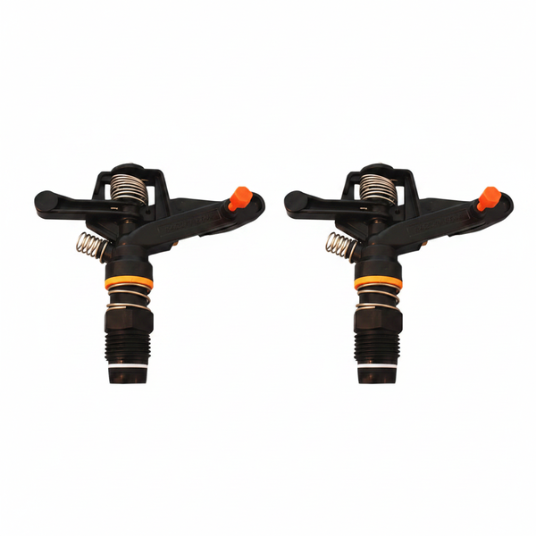 360 Plastic Garden Sprinkler - Compact 11 cm Irrigation System - 2 Pack