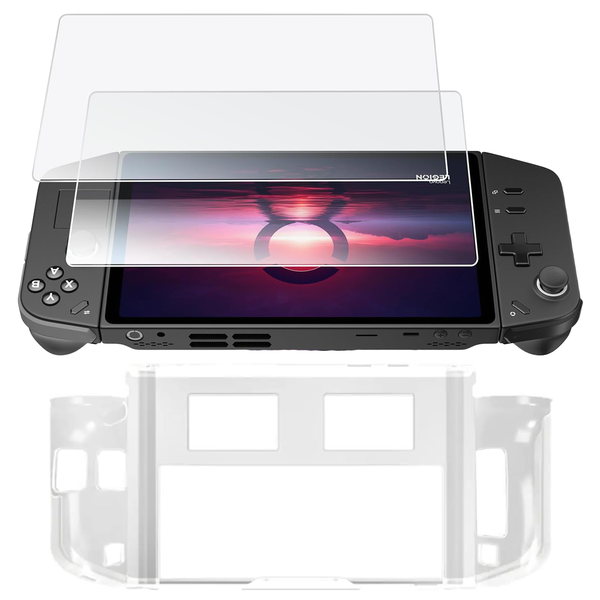 Handheld Protect Kit Protective Case&amp;2Pcs Tempered Glass for Lenovo Legion