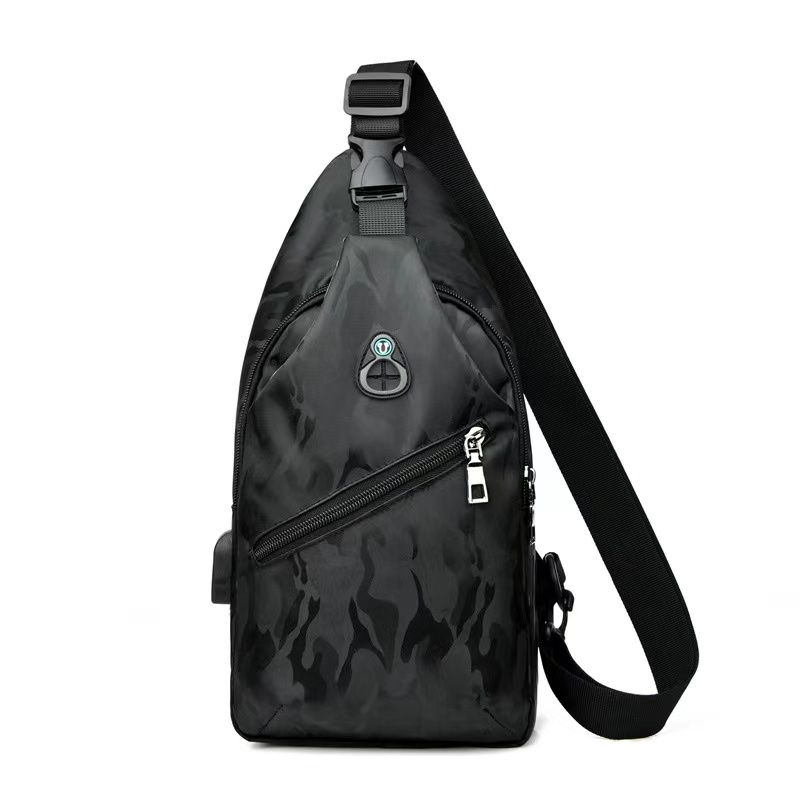 Black Army Pattern Chest Pack Pouch - CHP-006-BK