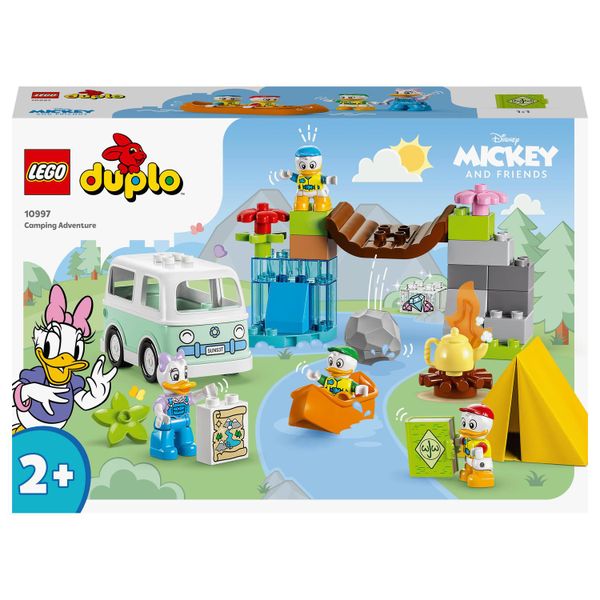LEGO® DUPLO® | Disney Mickey and Friends Camping Adventure 10997 Building Toy Set; Educational Toys for Toddlers (37 Pieces)