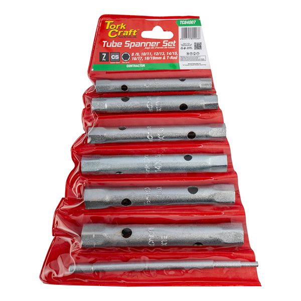 Tube Socket Set (8 /9, 10/11, /12/13, 14/15, 16/17, 18/19mm &amp; T-Rod)