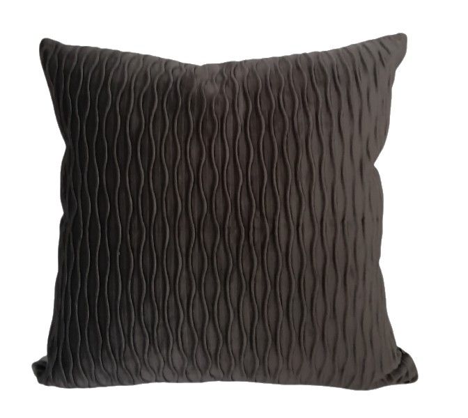 Wave Velvet Throw Pillow