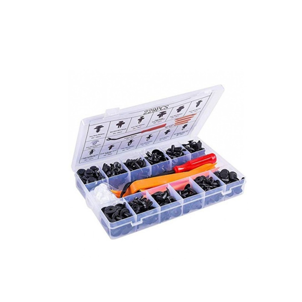 229 Piece 15 Kinds Size Car Fastener Retainer Clips Kit CTC-229