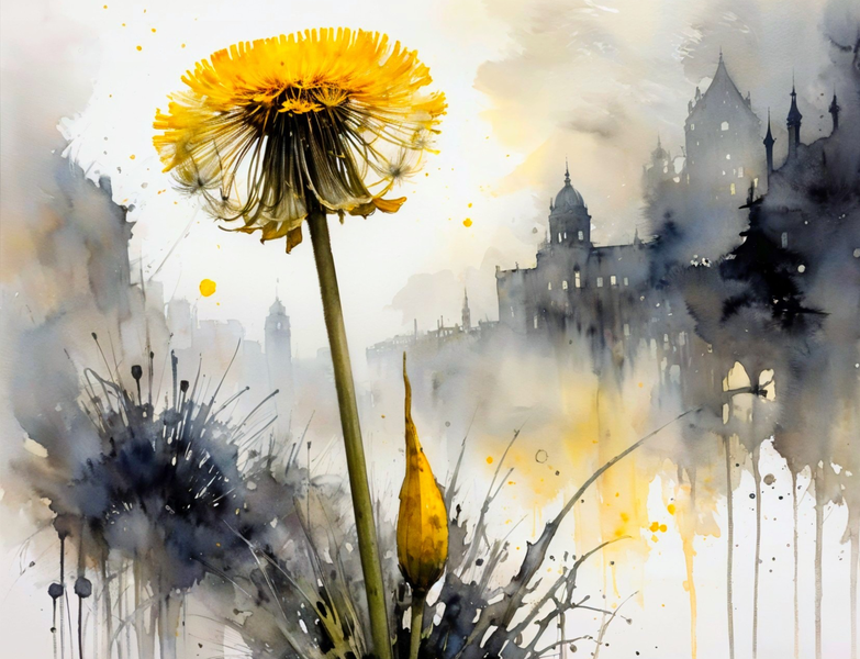 Modern Canvas Wall Art Home Decor - Dandelion