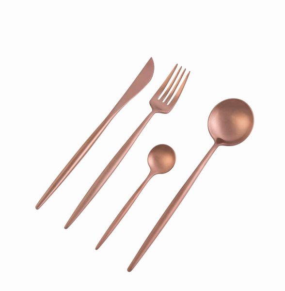 Nicolson Russell Dubai Titanium Plated 16 Pieces Cutlery Set - Rose Gold
