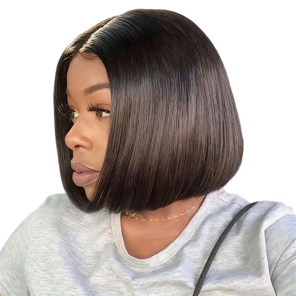 8inch Wear&amp;GoVietnamese Human Hair Wig with 13x4 HD Lace Golden Perfect
