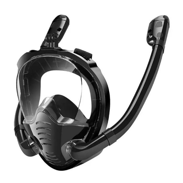 Anti-Choking Full-Dry Double-Tube Mask: Perfect for Swimming &amp; Freediving