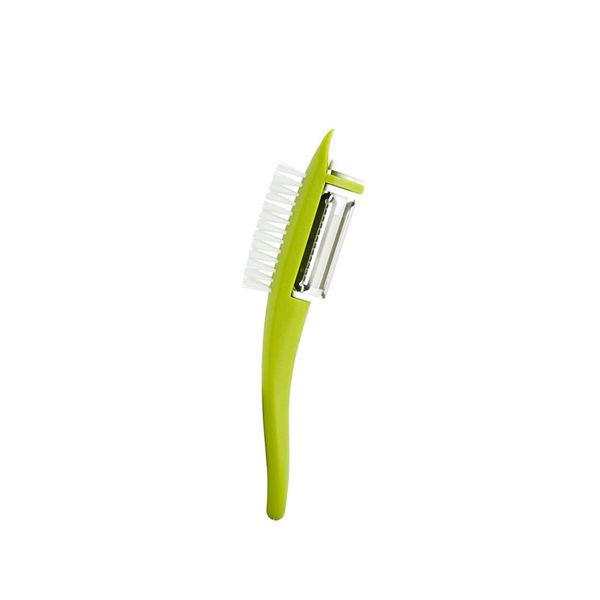 Vegetable Peeler with Brush - Multifunctional Tool for Peeling &amp; Scrubbing