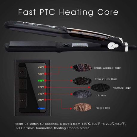 Professional hair outlet salon steam straightener