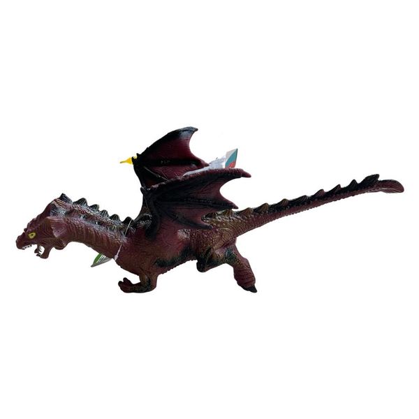 Soft Rubber 2 Headed Dinosaur Toy for Kids with Realistic Roar Sound