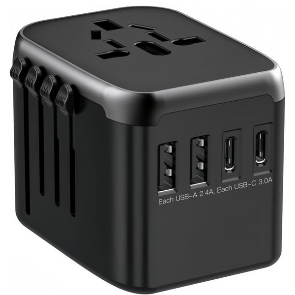 200+Countries Universal Travel Plug Adapter, International Power Adapter